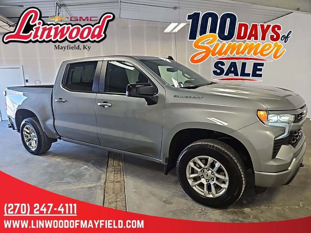 2026 Chevrolet Silverado 1500 RST in Sterling Gray Metallic — front three-quarter view
