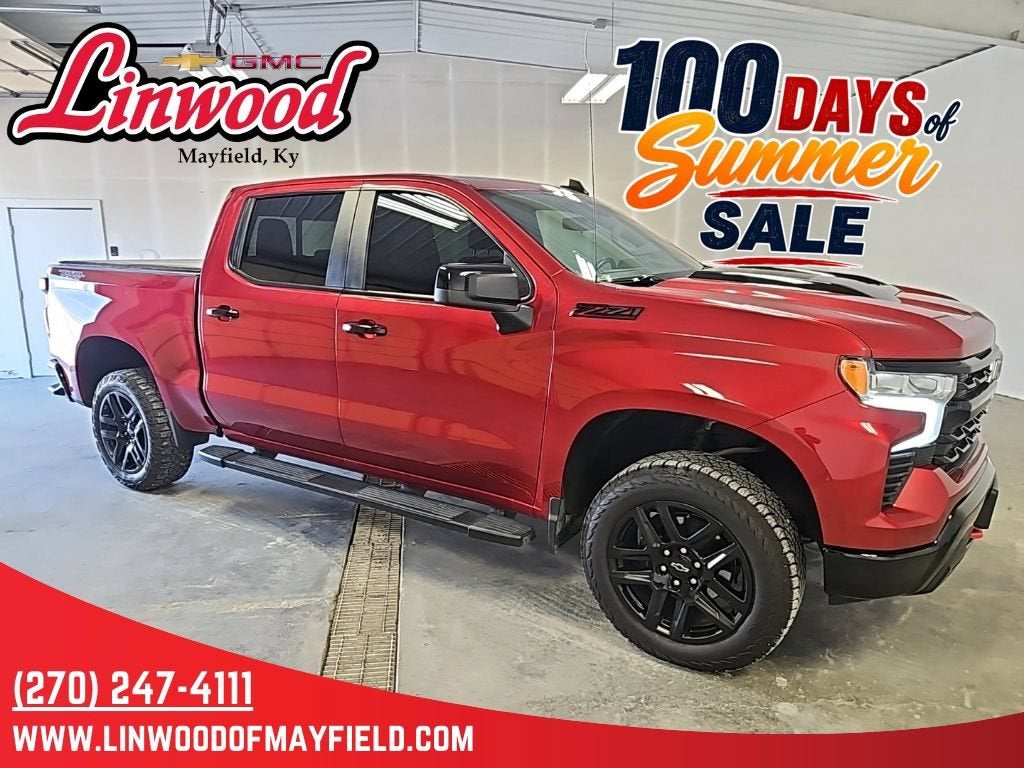 2024 Chevrolet Silverado 1500 LT Trail Boss in Radiant Red Tintcoat — front three-quarter view