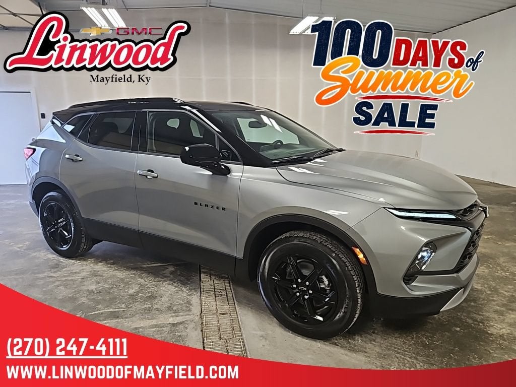 2026 Chevrolet Blazer 2LT in Sterling Gray Metallic — front three-quarter view
