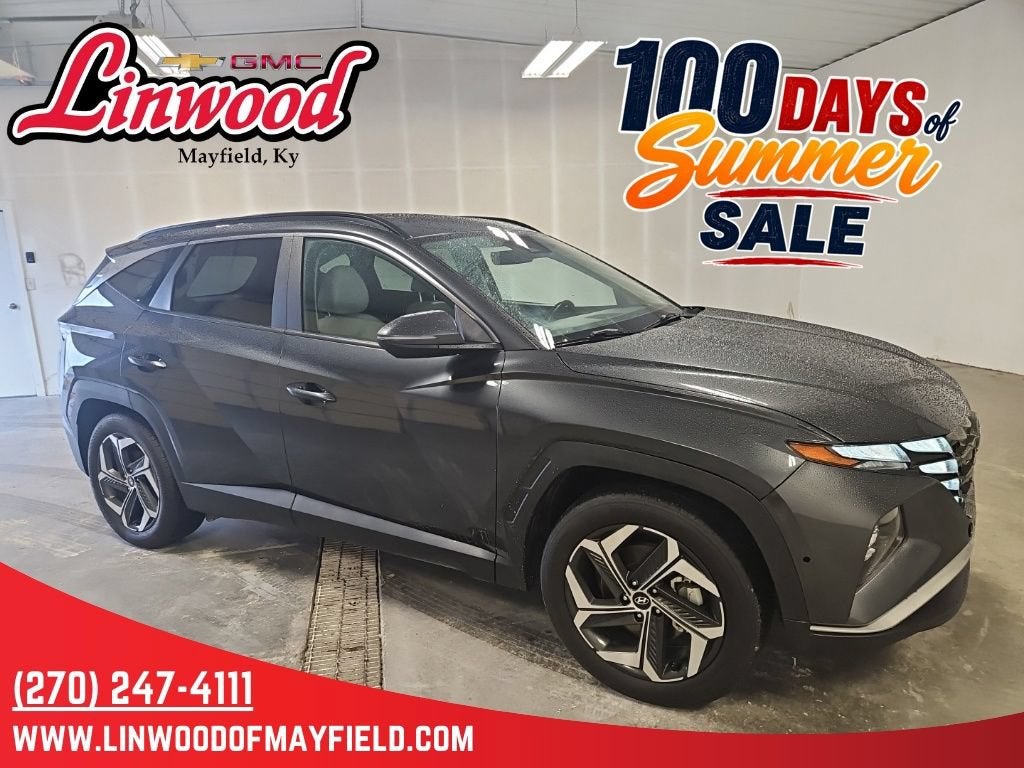 2024 Hyundai Tucson SEL in Gray — front three-quarter view